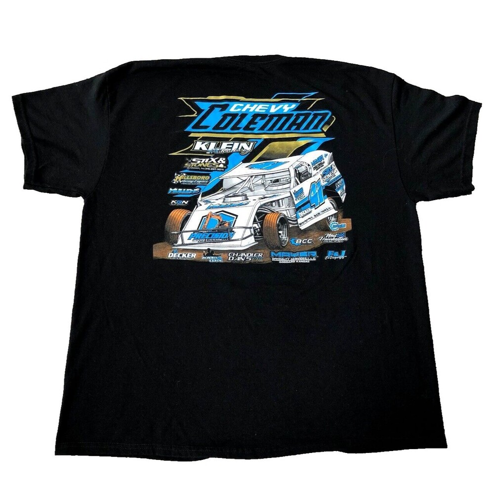 Gildan Chevy Coleman 41 Sports Car Graphic T-Shirt Men’s Black 2XL